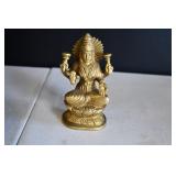 Solid Brass Hindu Goddess Statue