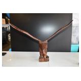 Hand Carved Wooden Bald Eagle Sculpture