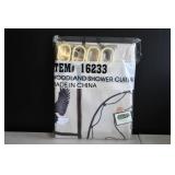 New Woodland Shower Curtain & Hooks
