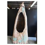 Vtg Hand Crafted Teepee Basket