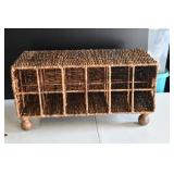 Rattan 12 Bottle Holder Rack
