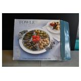 NOS Towle Silversmiths Chromeplated Relish Dish