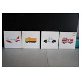 Set of 4 Canvas Kids Wall Art