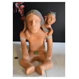 Terracotta Dad & Kids Mexican Vase