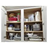 Contents of Upper Cabinets Beside Sink