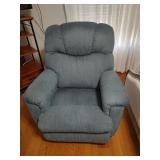 La-Z-Boy Blue Cloth Rocker Recliner