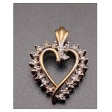 10K Gold Heart Pendant