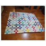 Hand Crafted Patchwork Quilt Topper
