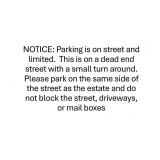 NOTICE FOR PARKING