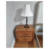 Night Stand and Table Lamp