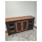 Santa Fe Age Distressed Storage Cabinet - Read