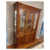 Two-Piece Lighted China Cabinet- Read Details