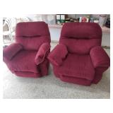Matching Best Chair Maroon Recliners