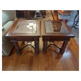 Matching End Tables with Barley Twist Legs