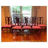 Vtg. Quee Anne-Style Mahogany Dinning Chairs