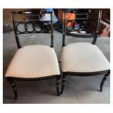 Black Lacquered Side Chairs