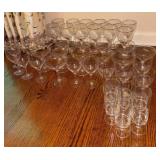 Clear Silver Rim Glassware & More