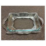 Arthur Court Aluminumï¿½ Casserole Tray With Glass