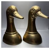 Brass Duck Bookends