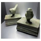 Resin Bird Bookends