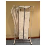 Rolling Garment Rack With Covers