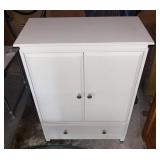 White Wooden Cabinet With Drawer