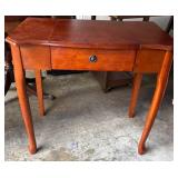 Wood Vanity Table with Mirror