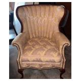 Wingback Chair with Upholstered Seat