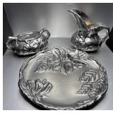Arthur Court Serving Set, Floral Design