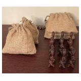 Brown Metal Squirrel Card Holders