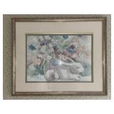 Framed Watercolor by Helen Paul