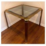 Brass and Glass Dining Table