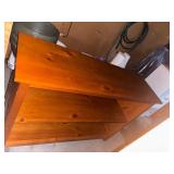 Wooden Cabinet with Open Shelves