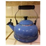 Le Creuset Blue Enameled Steel Kettle