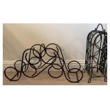 2pc Metal Wine Bottle Racks