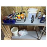 Metal Storage Shelf w/Contents
