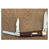 Case XX 6380 USA Red Bone Stockman Knife