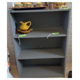 Gray Three-Shelf Bookcase