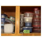Plastic Food Storage Container Set w/Lids