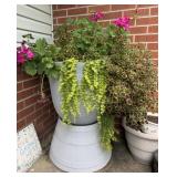 Large Outdoor Planter w/Mixed Annuals