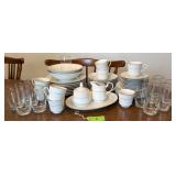 57pc JS Scarsdale 8079 China & Glass Set