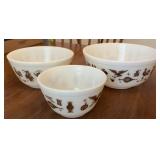 Pyrex Early American Nesting Mixing Bowls