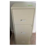 Two-Drawer Metal Filing Cabinet