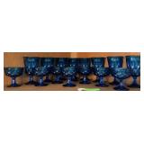 16pc Noritake Perspective Blue Glasses