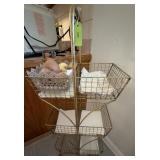 Metal Wire 3-Tier Basket Stand