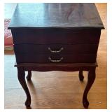 Mahogany Jewelry Chest on Legs