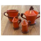Bright Orange Ceramic Tableware