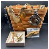 Longaberger Basket & Costume Jewelry