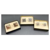 Three Cufflink Sets