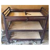 Dark Wood, 3-Tier Changing Table